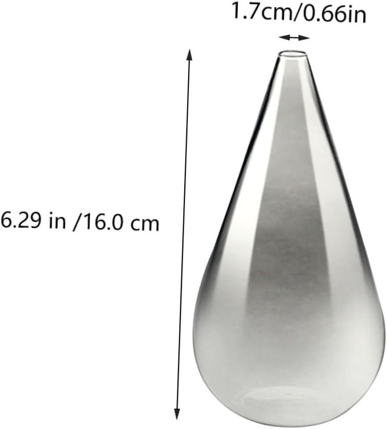 Alipis Transparent Glass Flower Vase for Home Decor
