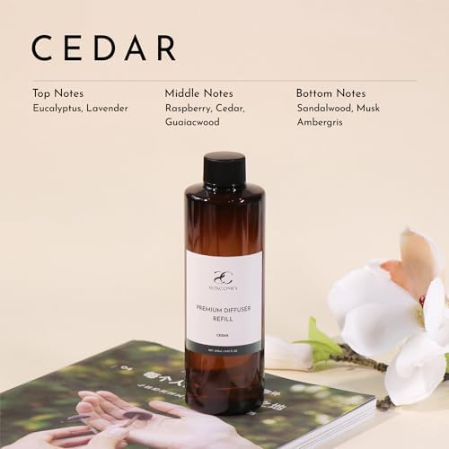 SOXCOMFY Cedar Diffuser Oil 845 Floz Luxury Home Fragrance