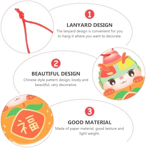 6pcs Chinese Hanging Ornaments for Festive Spring Festival Decor