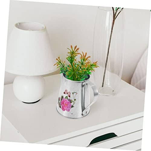 Rustic Iron Flower Vase for Home Decor