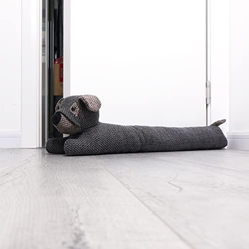 Cute Dog Door Stopper 34 Inches Dark Grey Heavy Duty