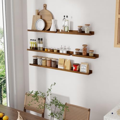 Vivelove Picture Ledge Shelf 48 Inch Floating Shelf Set of 2
