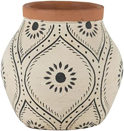 Foreside Home and Garden Natural Terracotta Bud Vase