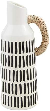 Mud Pie Large Patterned Bud Vase 8x3