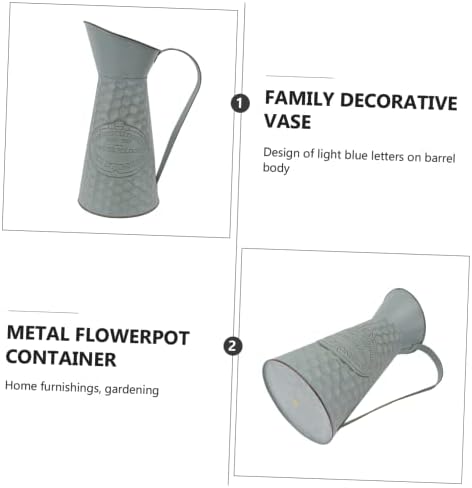 ABOOFAN Rustic Iron Decorative Vase for Home Office Balcony