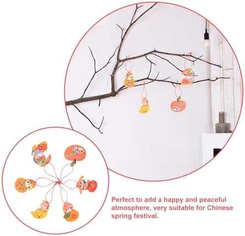 6pcs Chinese Hanging Ornaments for Festive Spring Festival Decor