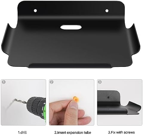 8x64 Floating Metal Wall Shelf for Smart Home Devices