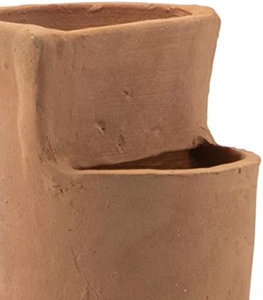 Foreside Home and Garden Terracotta Multi Level Vase