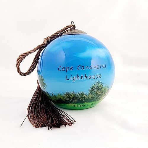 Lighthouse Coastal Theme Glass Artwork by LiBien