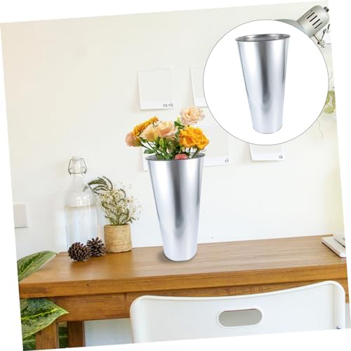 Amosfun Iron Art Flower Bucket Premium Vase for Dried Flowers