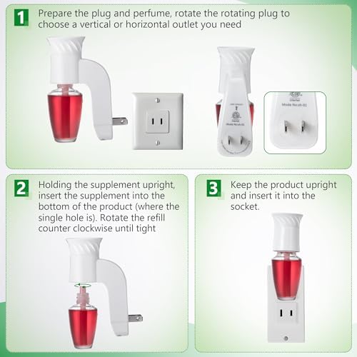 Saillong Wall Fragrance Plug In with Night Light