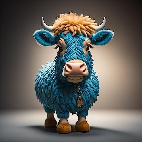 Highland Cow Pendant Acrylic Hanging Ornament Christmas Decor