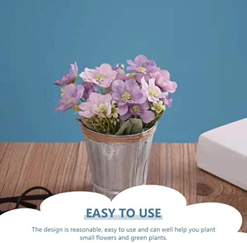 Zerodeko Vintage Iron Bucket Flowerpot Set