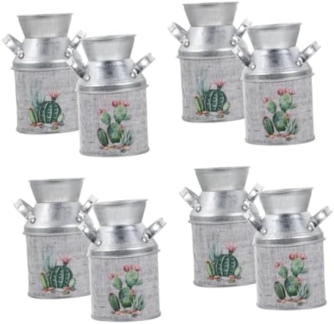 Unomor 8pcs Vintage Pitcher Vase Set