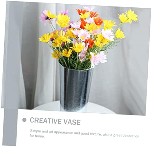 Alipis Iron Art Flower Bucket Vase for Decor