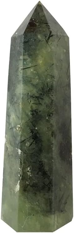 PEKMAR Natural Crystal Green Grape Quartz Rod Decor