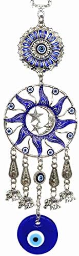Turkish Blue Evil Eye Wall Hanging Decor Amulet Ornament CL17