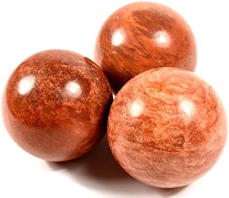 HQRP 52mm Orange Fire Jasper Carved Sphere with Stand