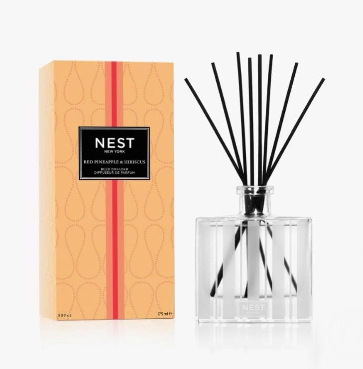 NEST New York Red Pineapple Hibiscus Reed Diffuser