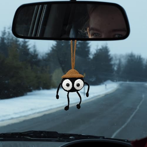 Cute Soot Sprite Car Decor Dashboard Hanging Ornament