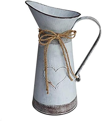 MISIXILE Rustic Metal Farmhouse Pitcher - Misty Grey 106