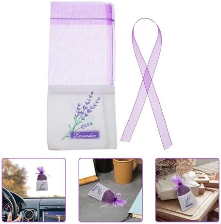 Wakauto 30pcs Purple Lavender Sachet Bags for Storage and Home Fragrance