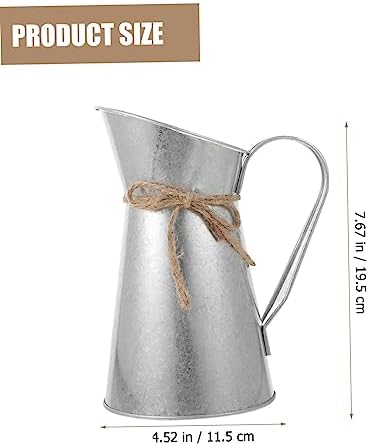 Retro European-Style Dried Flower Iron Bucket Decorative Vase