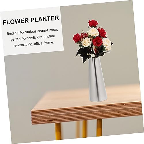 VICASKY Modern Stainless Steel Flower Vase
