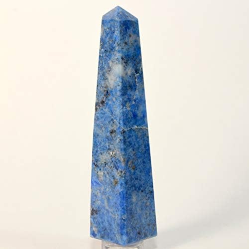 Blue Lapis Lazuli Point with Clear Quartz Cabochon