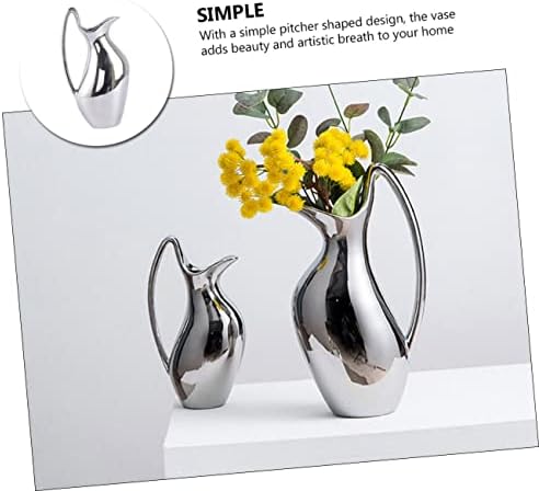 IMIKEYA Creative Ceramic Pitcher Flower Vase 10 Inch Farmhouse Decor
