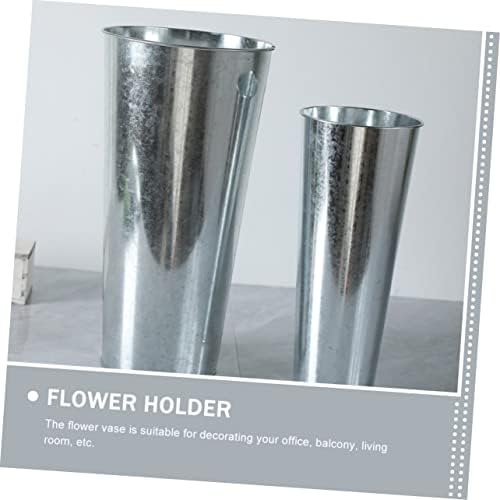 Alipis Iron Art Flower Bucket Vase for Decor