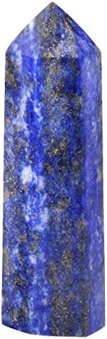 Rockcloud 3 Healing Crystal Wands Set Lapis Lazuli Tiger Eye Black Obsidian