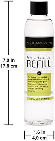 Acqua Aroma Bamboo Reed Diffuser Oil Refill 68 FL OZ Handcrafted