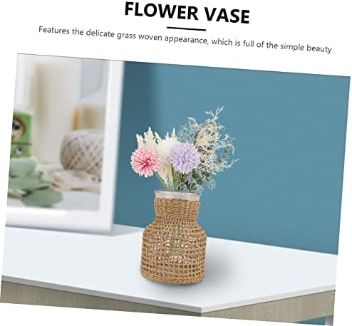 Woven Hydroponic Flower Vase for Modern Home Decor