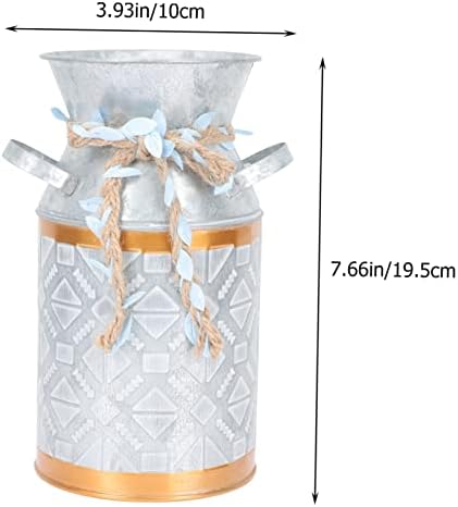 Modern Iron Flower Bucket for Home Decor