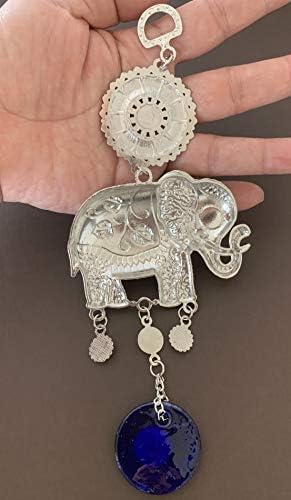 Turkish Blue Evil Eye Lucky Elephant Amulet Hanging Decor