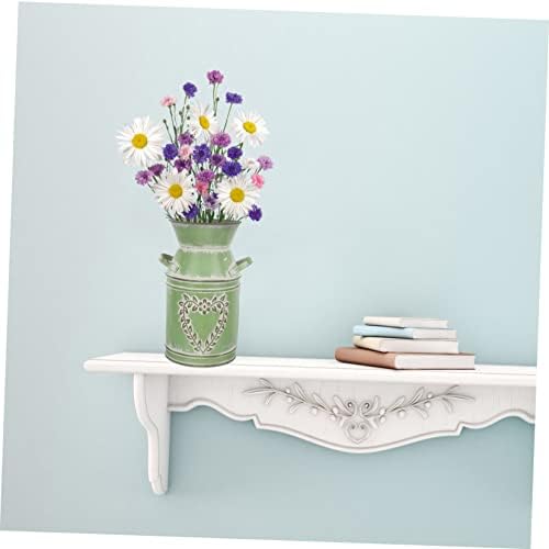 Rustic Metal Flower Pot with Handles for Home Decor