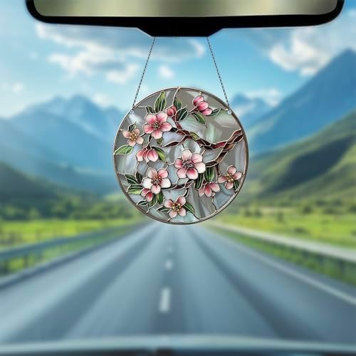 Cherry Blossom Branch Acrylic Window Hanging Ornament