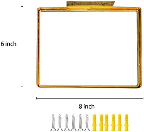 Cityelf Floating Shelves Wall Mounted Gold Set of 3