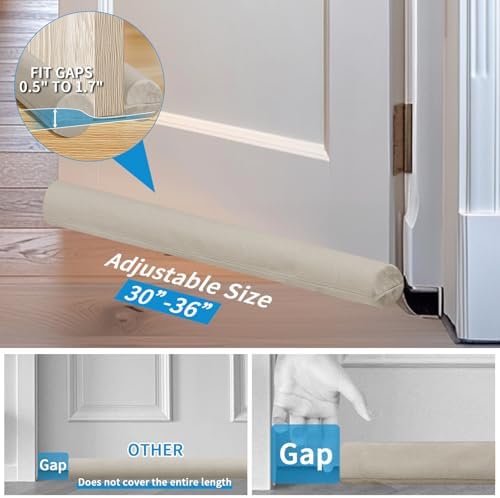 Neween Large Door Draft Stopper for Bottom Door Sweep
