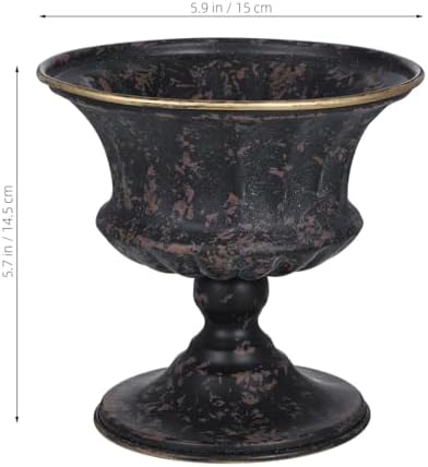 Vintage Metal Urn Planter 6 Inch