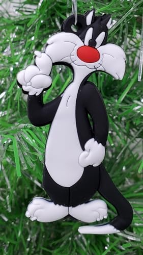 Iconic Cartoon Cat Orange Ornament