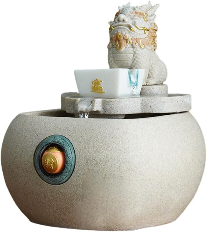 Tabletop Fountain with Lucky Beast Design