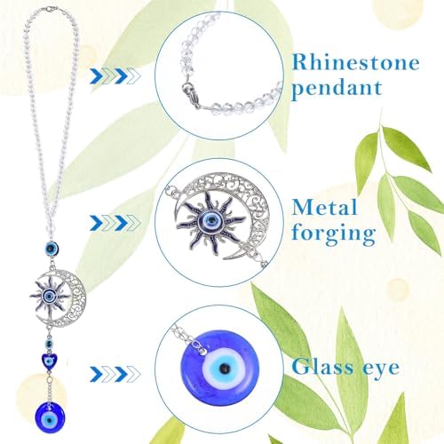 165 Inch Evil Eye Hanging Ornament Blue