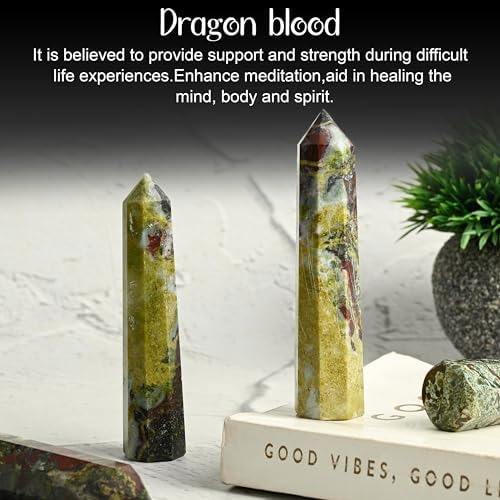 Crocon Large Crystal Tower Wand for Reiki and Meditation