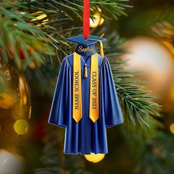 Personalized 2025 Graduation Ornament College High School Class of 2025 Gift