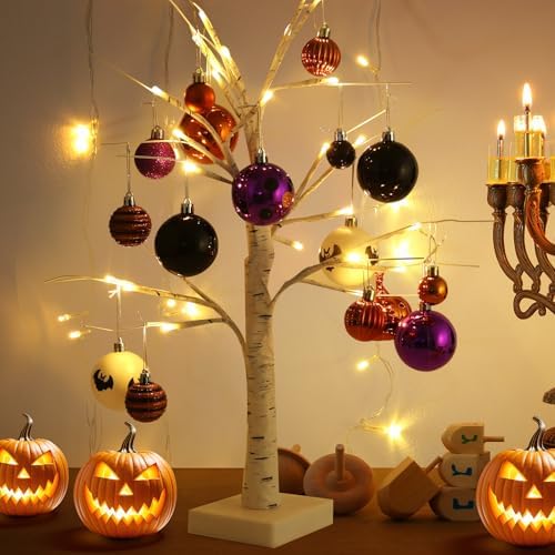 Fruasio Halloween Ornaments 61PCS Shatterproof Set