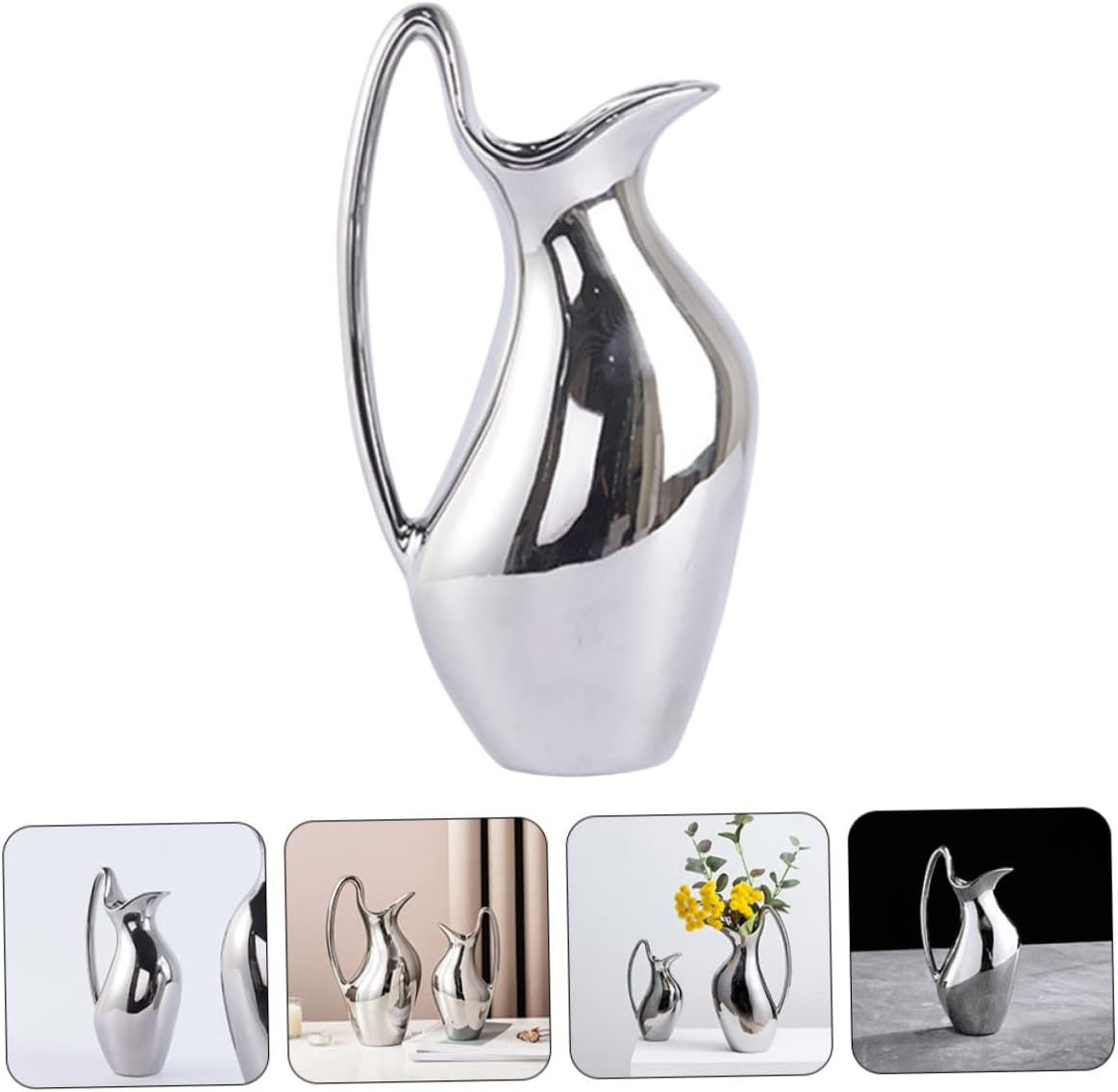 Bestyard Creative Pitcher Ceramic Vase for Home Office Decor