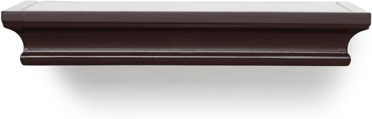 AHDECOR Floating Shelves Wall Mounted 12 Wide 775 Deep Espresso Brown