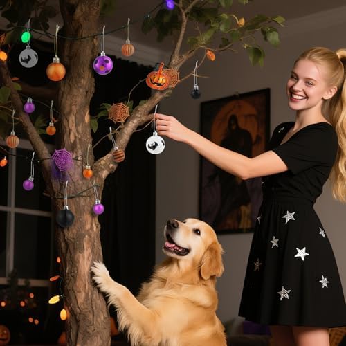 Fruasio Halloween Ornaments 61PCS Shatterproof Set